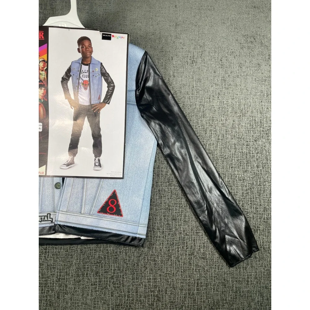 Stranger Things Eddie Munson Costume Kids XL 14-16 Hellfire Club Jacket Disguise